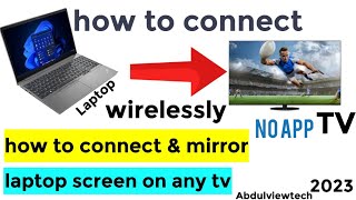 how to connect amp mirror laptop screen on any smart tv wirelessly Screen mirroring [upl. by Nicol]