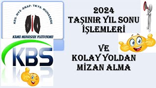 TAŞINIR YIL SONU İŞLEMLERİ 2024  ÖZEL [upl. by Carmelita]