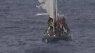 Italian coast guard rescues migrants at sea [upl. by Lula]