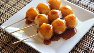 Mitarashi Dango Recipe Japanese Cooking 101 [upl. by Yor598]