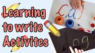 Learning to Write  Early Writing Activities [upl. by Yelkrab191]