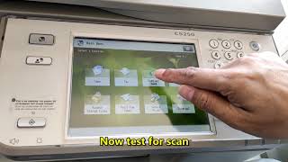 How to setup Canon Image runner Advance C5250 to scan documents [upl. by Zennas444]