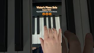 Its Spooky Season 🎃 🎃 Corpse Bride Victors Piano Solo  Piano Tutorial Right Hand Opening Melody [upl. by Oilerua]