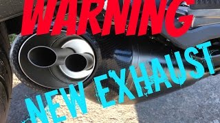 YAMAHA MT07 TRACER 700 EXHAUST  WARNING amp update [upl. by Annahgiel728]