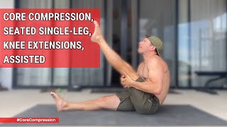 Core Compression Seated Single Leg Knee Extensions Assisted [upl. by Mongeau216]