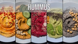 Hummus  Cinco recetas diferentes [upl. by Trici364]