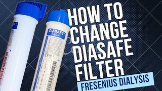 Dialysis Machine  Fresenius 4008S  How to changereplace Diasafe Filter  Bypass diasafe filter [upl. by Handbook]