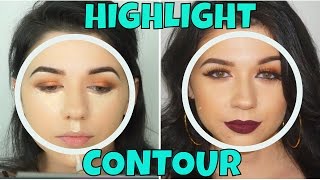 How to Highlight and Contour Round Face [upl. by Ytsanyd]