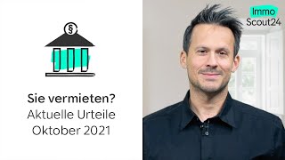 ⚖️ BGH​Urteil zum Mietrecht​ 🗞️ Vermieter News Oktober 2021 [upl. by Freeland]