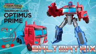 Transformers Cyberverse Warrior OPTIMUS PRIME Video Review [upl. by Arateehc]