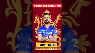 RCB 5 Confirm Retain Players🥰 for IPL 2025 ipl2025 shorts youtubeshorts trending [upl. by Allenrad]