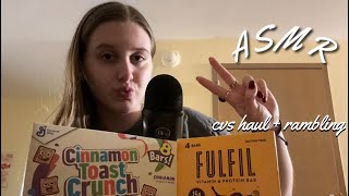 ASMR  what I got from cvs  rambling about myself [upl. by Ynaiffit]