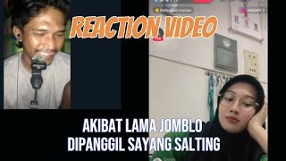 Akibat jomblo lama🤣React video [upl. by Cirdek]