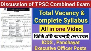 New Syllabus amp Vacancy of TPSC Combined Examination for Misc Post  Panchayat Executive OfficerICDS [upl. by Magda]