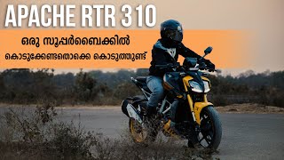 TVS Apache RTR 310 Malayalam Review [upl. by Ahsenat]