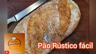 PÃO CASEIRO  RECEITA PARA INICIANTE  SEM SOVAR SEM BATEDEIRA [upl. by Allene263]