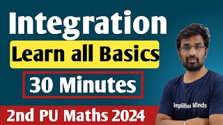 Basics of Integration  Integration  2nd PUC Mathematics Exam 2024 [upl. by Gonzales]