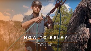 Climb Safe How to belay with the ATC [upl. by Lewiss656]