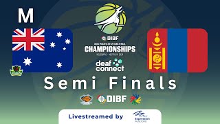 M Semi Final 2  AUS v MGL  DIBF AsiaPacific Deaf Basketball Championships 2024 [upl. by Aridni906]