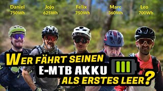 Wer fährt seinen EMTB Akku als erstes leer 🏁 [upl. by Aicilanna]