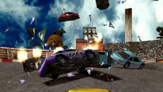 Destruction Derby 2 PS1  Gameplay [upl. by Nyraf]