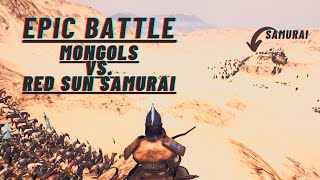 Epic Battle Mongols Vs Samurai  Mount amp Blade 2 Bannerlord [upl. by Alon]