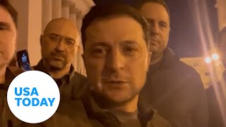 Ukrainian President Volodymyr Zelenskyy shares a message from Kyiv  USA TODAY [upl. by Cramer]