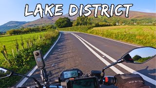 Riding into Keswick Amazing views in the Lake District  Motorcycle Adventure E2 [upl. by Annaiel]