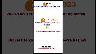 2024 YKS Tercih Sonuçları Ne Zaman Açıklanacak yks tyt keşfet gündem keşfetteyiz yks2024 ayt [upl. by Idhem]