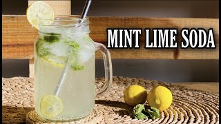 Mint Lime Soda  How to make Mint Lime soda  Restaurant style Mint Lime Soda recipe [upl. by Estelle180]