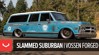 Slammed GMC Suburban on 3Piece Vossen ERA3 Wheels  503 Motoring [upl. by Serle]