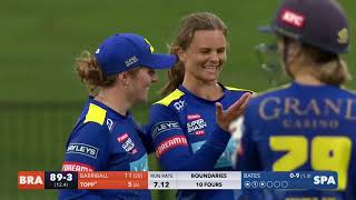 Bezuidenhout makes her mark  Brave v Sparks  SHORT HIGHLIGHTS  Dream11 Super Smash  Seddon Park [upl. by Hairam]