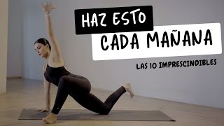 HAZ ESTO TODAS LAS MAÑANAS Los 10 mejores ejercicios o posturas Yoga para Principiantes [upl. by Rohclem]