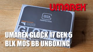 Umarex and Glock black MOS bb pistol Unboxing [upl. by Natsirc486]