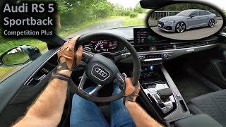 2023 Audi RS 5 Sportback Competition plus  POV test drive [upl. by Aseen676]