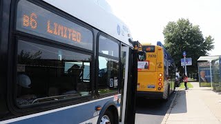 NYCT Bus 2011  2015  2019  2022 New Flyer XD40 Action on the B6  Limited at McDonald Avenue [upl. by Poore]