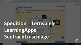 Seefrachtzuschläge  LearningApp  Seefracht  Prüfungsvorbereitung Spedition amp Logistik [upl. by Krawczyk]