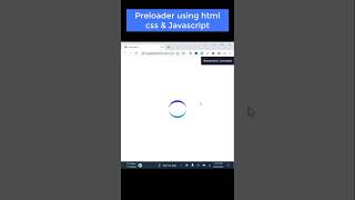 Preloader Using HTML CSS amp Javascript [upl. by Melena239]