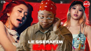 LE SSERAFIM 르세라핌 EASY OFFICIAL MV  Reaction [upl. by Inaleon]