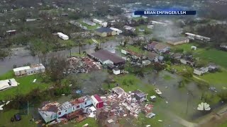 Hurricane Harvey Widespread Devastation in One Texas Town  NBC Nightly News [upl. by Nylanej]