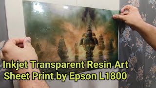 Inkjet printable transparent sheet for resin art workresinart resincrafts [upl. by Smailliw]