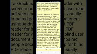 read all documents with ultra realistic AI voices specially for blind powerful AI text to speech app [upl. by Hermon]