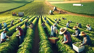 US Farmers Harvest Vegetables And Fruits On Millions Of Acres Of Farmland In 2024 [upl. by Lebam287]