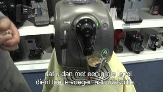 Philips Saeco Xsmall espressomachine in het chrome en zwart Compact en eenvoudig Video Demo [upl. by Halimaj24]