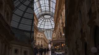 Milan shopping GalleriaVittorio Emanuele Italy [upl. by Poirer]