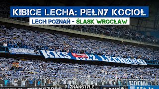 LECH POZNAŃ  Śląsk Wrocław 24022024 doping kibiców Kolejorza [upl. by Anayt594]