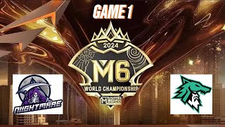 M6 WILD CARD DAY 2 NIIGHTMARE VS ULF GAME 1 [upl. by Pernick]