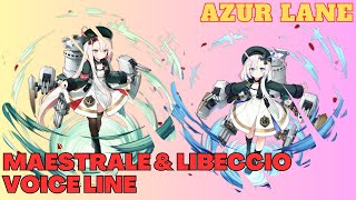 AZUR LANE  Destroyer Maestrale amp Libeccio Voice Line quot Japanese Audio quot [upl. by Ellenahc]