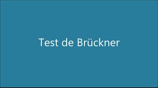 Test de Brückner [upl. by Cirilo]