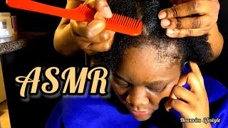 ASMR Hair sounds scalp and oil treatment scratching and massaging [upl. by Pillsbury]